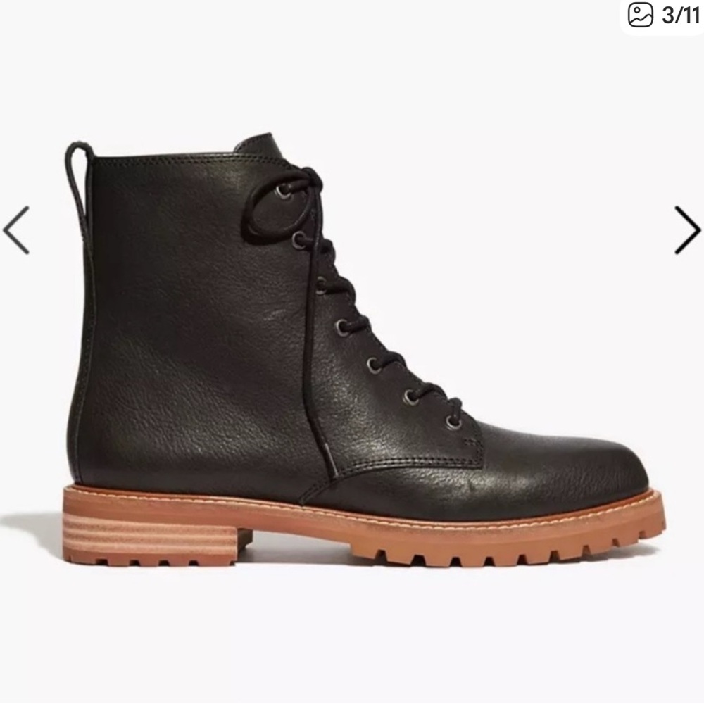 Madewell Claire Lace Up Leather Boots